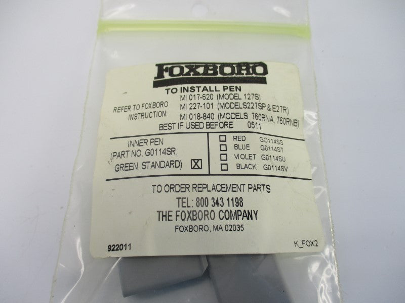 FOXBORO G0114SR (PKG OF 4) NSMP
