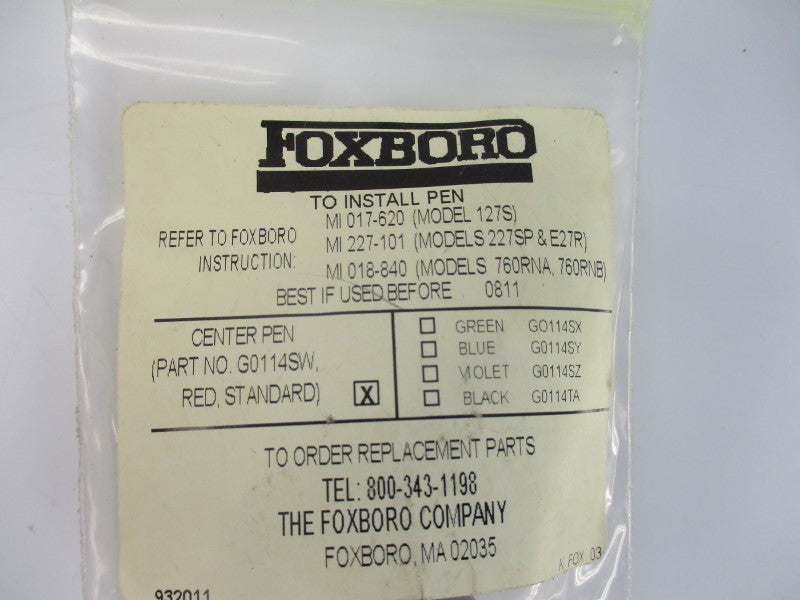 FOXBORO G0114SW (PKG OF 4) NSMP