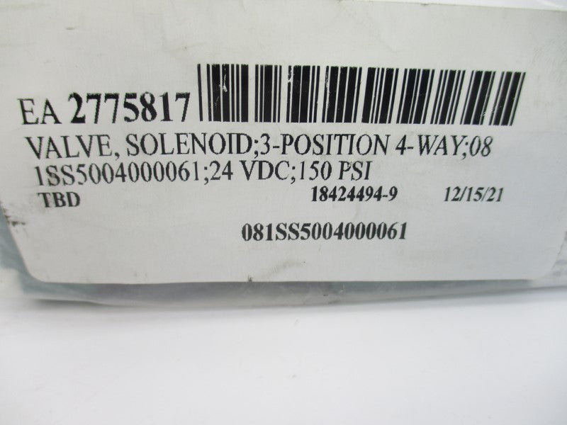 NUMATICS 081SS5004000061 24VDC 150PSI NSMP