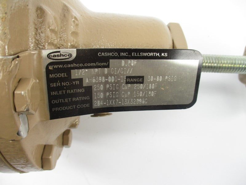 CASHCO 1/2"NPTDCI/CI// 30-80PSI NSNP