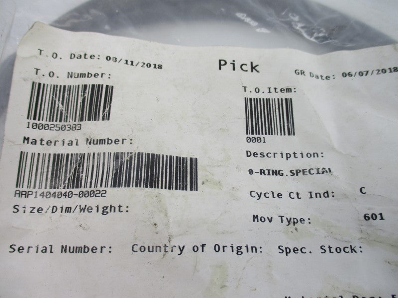 SPARE PART AAP1404040-00022 (PKG OF 2) NSMP