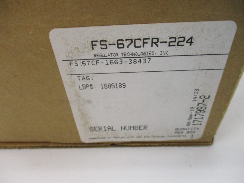 FISHER 67CF-1663-38437 0-35PSI NSMP