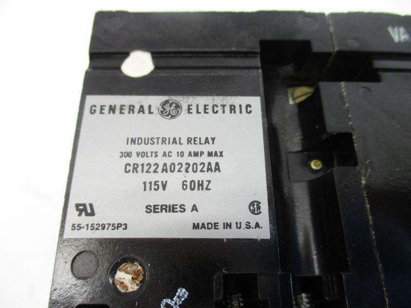 GENERAL ELECTRIC CR122A02202AA SER. A 115V 10A NSNP