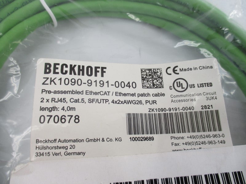 BECKHOFF ZK1090-9191-0040 NSMP