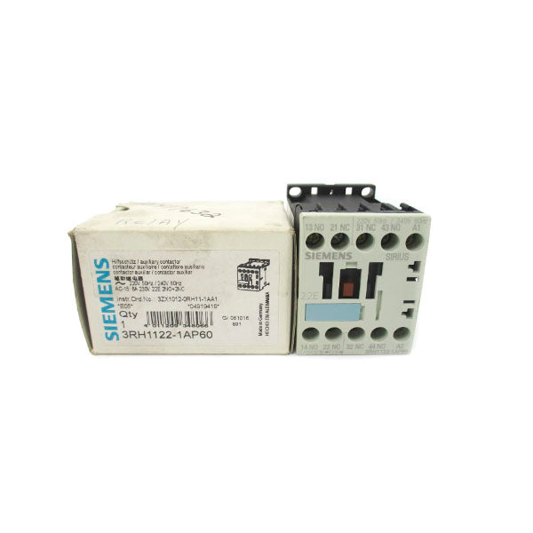 SIEMENS 3RH1122-1AP60 220/240V 10A NSMP