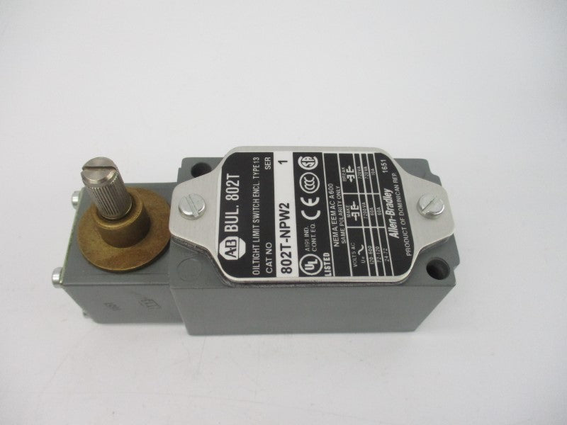ALLEN BRADLEY 802T-NPW2 SER. 1 72-120VAC 60A (WH) NSMP