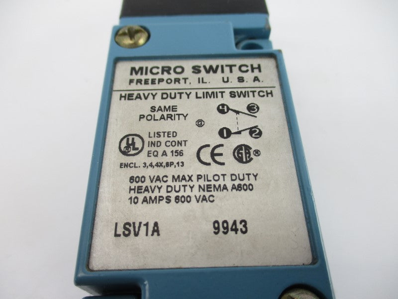 MICRO SWITCH LSV1A 600VAC 10A NSNP