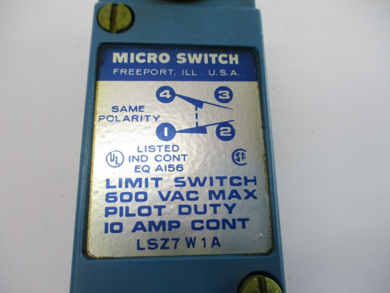 MICRO SWITCH LSZ7W1A 600VAC 10A UNMP
