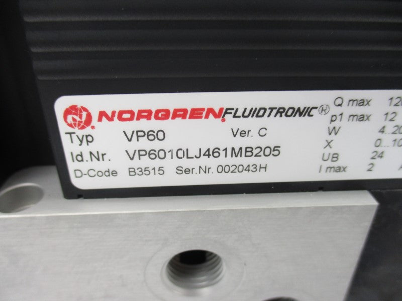 NORGREN VP6010LJ461MB205 VP60 24V 2A NSNP