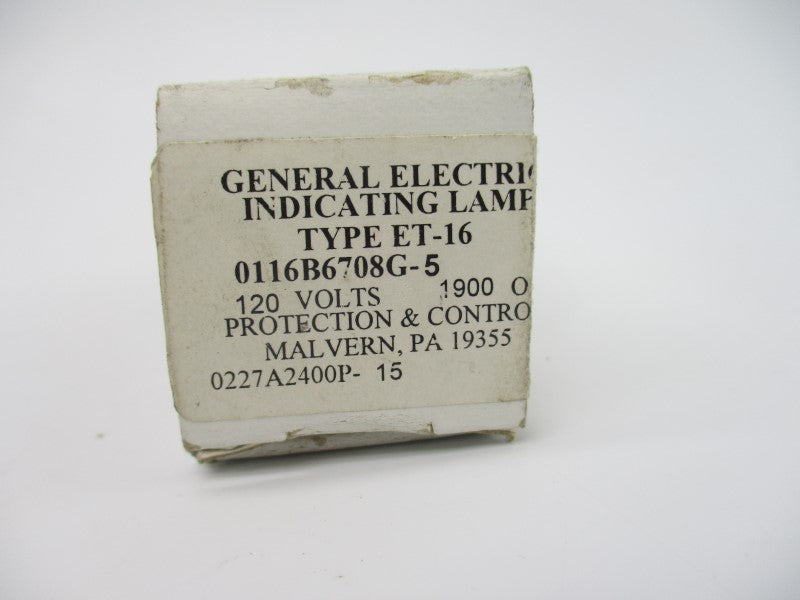 GENERAL ELECTRIC 0116B6708G-5 ET-16 120V NSMP