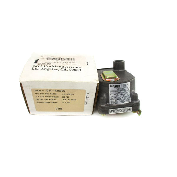 BARKSDALE D1T-A150SS 480VAC 3A 1.5-150PSI NSMP