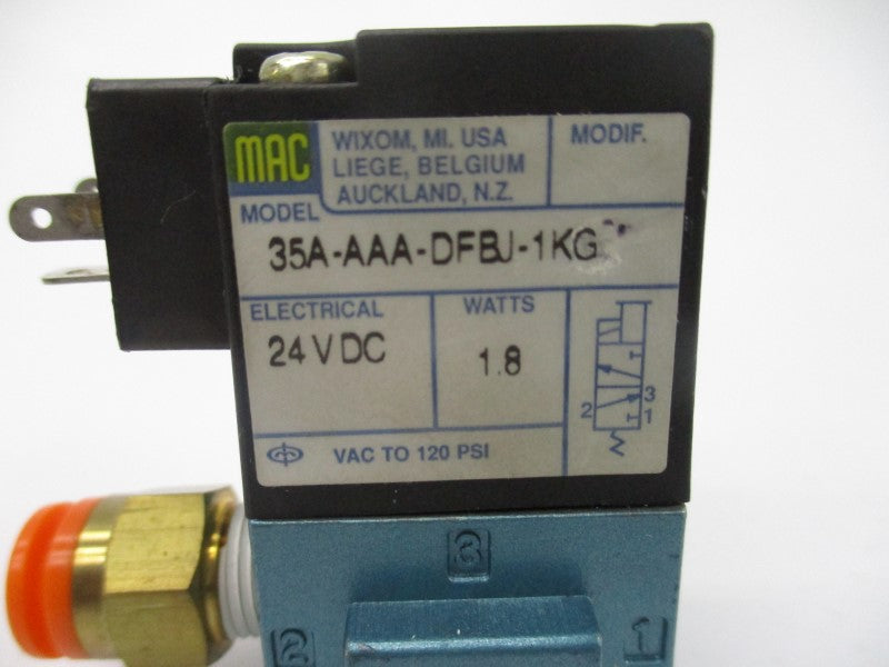MAC 35A-AAA-DFBJ-1KG 24VDC 120PSI UNMP