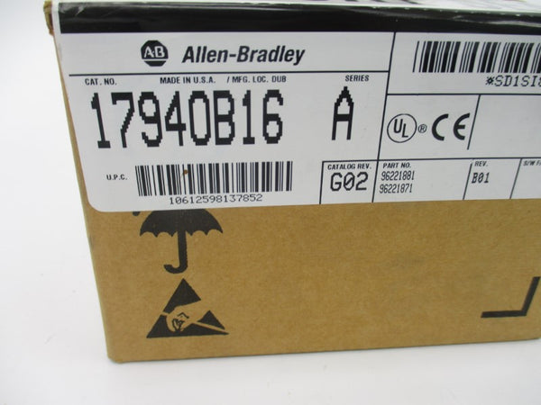 ALLEN BRADLEY 1794-OB16 SER. A 10-31.2VDC REV. B01 NSMP