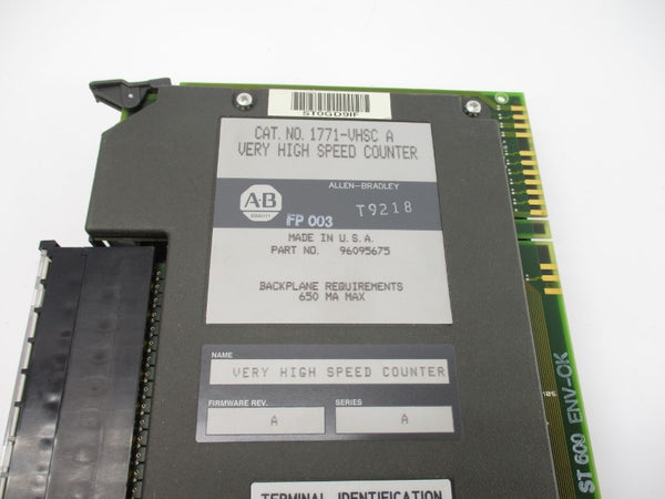 ALLEN BRADLEY 1771-VHSC SER. A F/W A UNMP