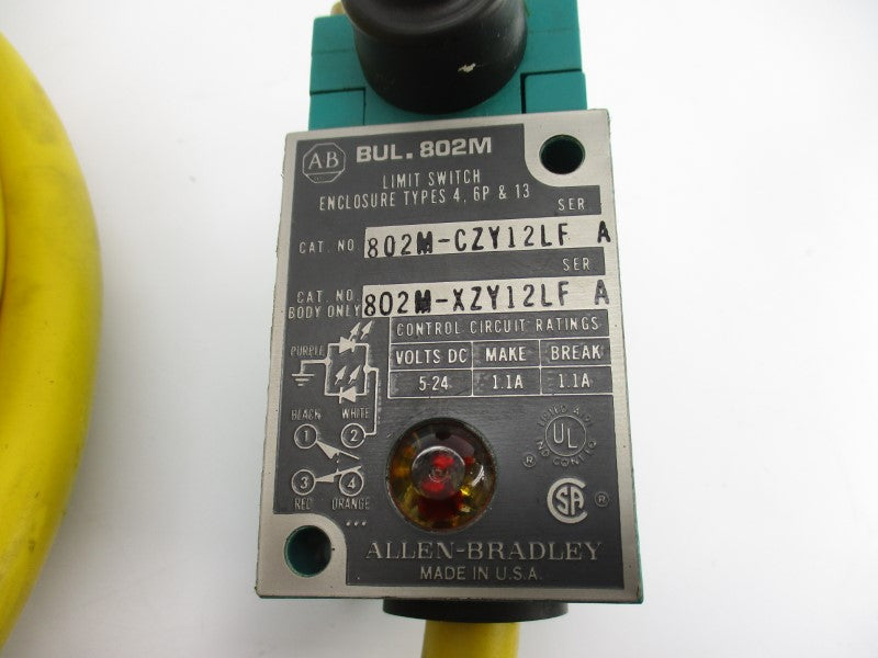 ALLEN BRADLEY 802M-CZY12LF SER. A 5-24VDC 1.1A NSNP