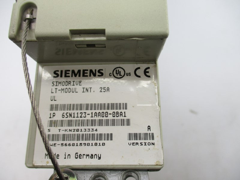 SIEMENS 6SN1123-1AA00-0BA1 25A (AS PICTURED) UNMP