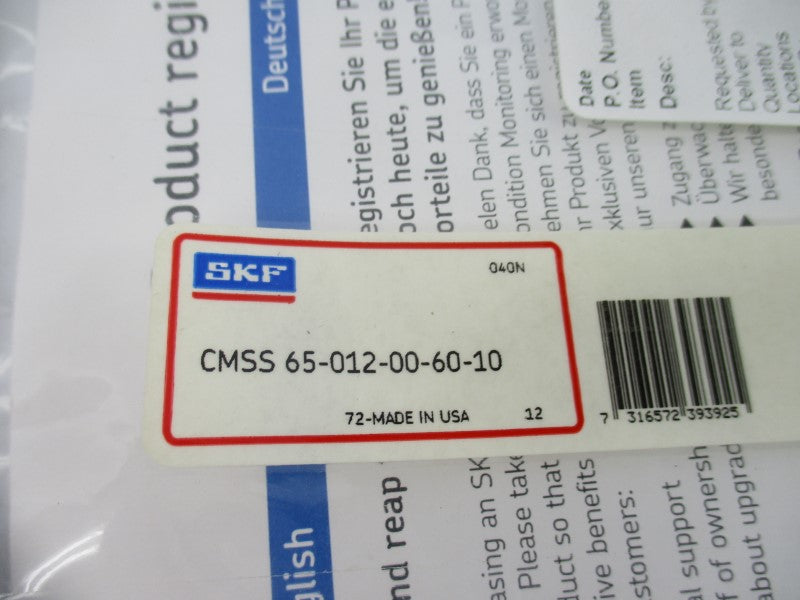 SKF CMSS65-012-00-60-10 NSMP
