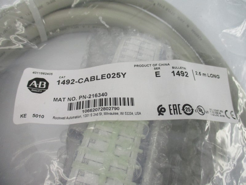 ALLEN BRADLEY 1492-CABLE025Y SER. E NSMP