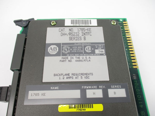 ALLEN BRADLEY 1785-KE SER. B F/W H 5VDC 1.2A UNMP