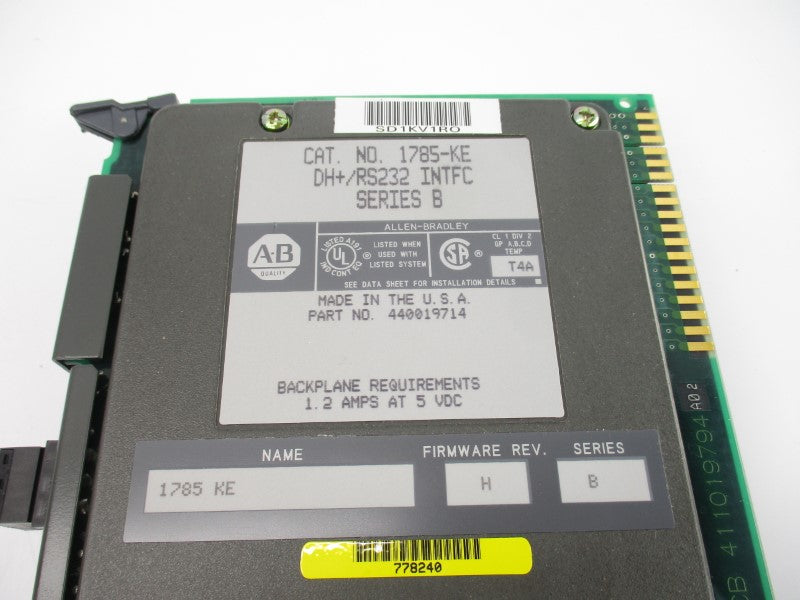 ALLEN BRADLEY 1785-KE SER. B F/W H 5VDC 1.2A UNMP