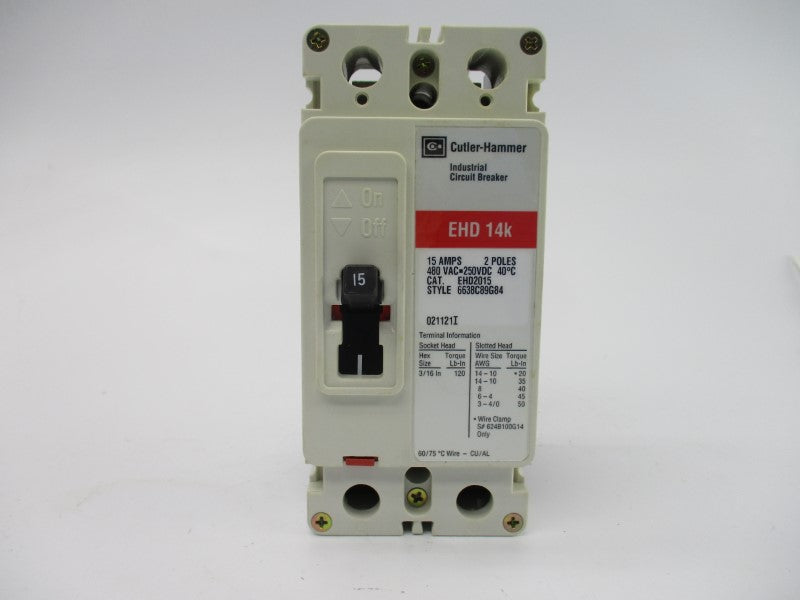 CUTLER HAMMER EHD2015 SER. C 480VAC 15A NSMP
