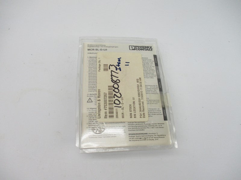 PHOENIX CONTACT MCR-SL-D-U-I 2864011 10-30VDC NSMP