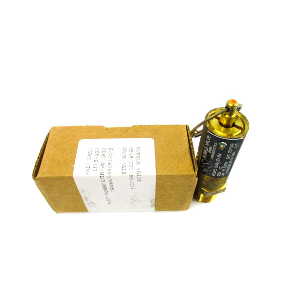 KUNKLE VALVE 0548-C01-KM-0025 25PSI 1/2" NSMP