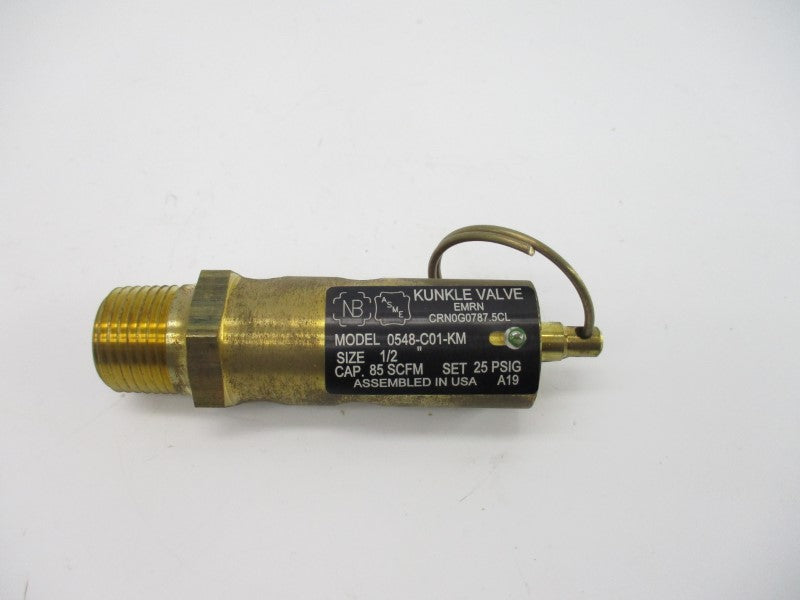 KUNKLE VALVE 0548-C01-KM-0025 25PSI 1/2" NSMP