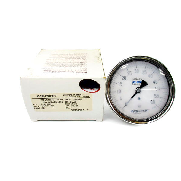 ASHCROFT 35-1009-SW-02B-60#-XLLUC 0-60PSI 3-1/2" NSMP