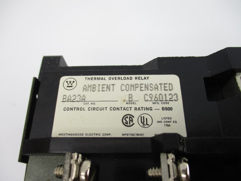 WESTINGHOUSE BA23A NSNP
