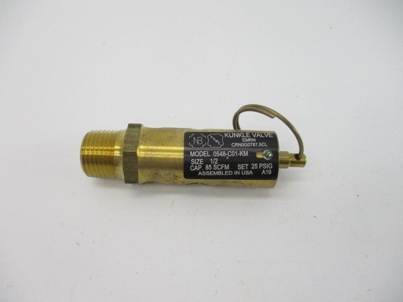 KUNKLE VALVE 0548-C01-KM0025 25PSI 1/2" NSMP