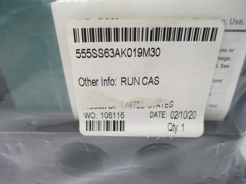NUMATICS 555SS63AK019M30 110-120V .30A 150PSI NSMP