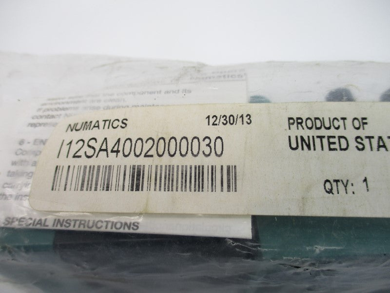 NUMATICS I12SA4002000030 100-115/110-120V .12A NSMP