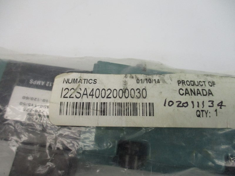 NUTMATICS I22SA4002000030 100-115/110-120V .12A 0-232PSI NSMP