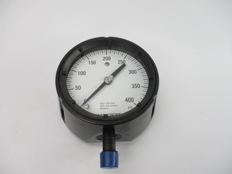 ASHCROFT 45-1279-SS-04L-400# 0-400PSI 4-1/2" NSMP