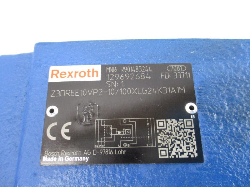 REXROTH Z3DREE10VP2-10/100XLG24K31A1M R901483244 24VDC NSNP