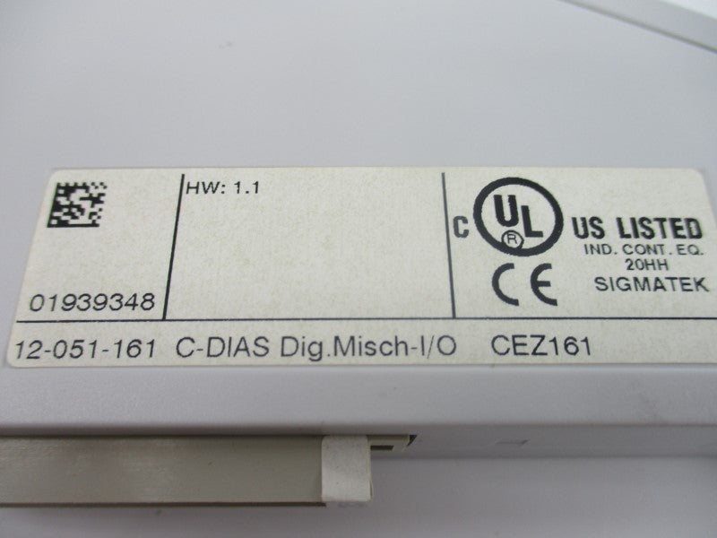 SIGMATEK 12-051-161 CEZ161 NSNP