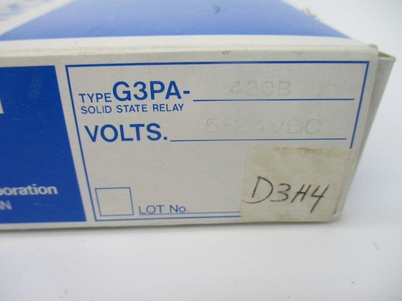 OMRON G3PA-420B 5-24VDC 20A NSMP