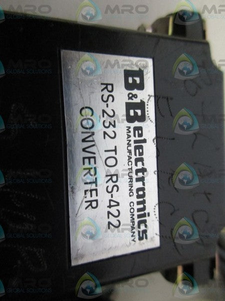 B & B ELECTRONICS RS-232 TO RS-422 UNMP