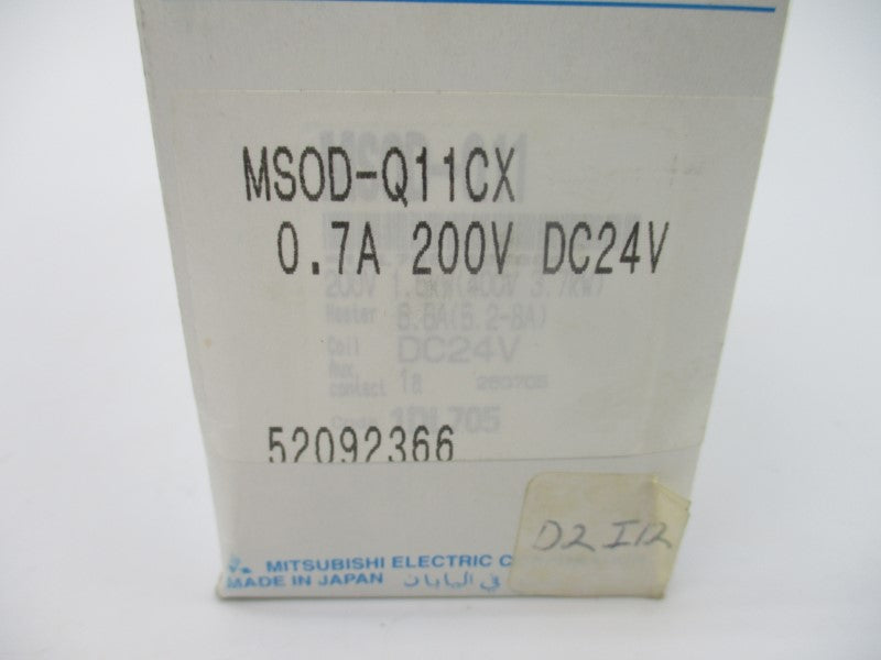 MITSUBISHI MS0D-Q11CX 24VDC 0.7A NSMP