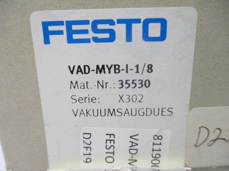 FESTO VAD-MYB-I-1/8 35530 21.4-26.4VDC NSMP