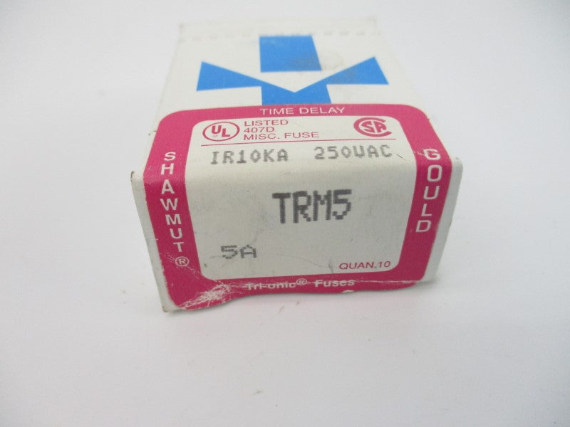 GOULD SHAWMUT TRM5 250VAC 5A (PKF OF 10) NSMP