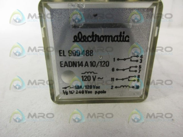 ELECTROMATIC EADN14A10/120 RELAY UNMP