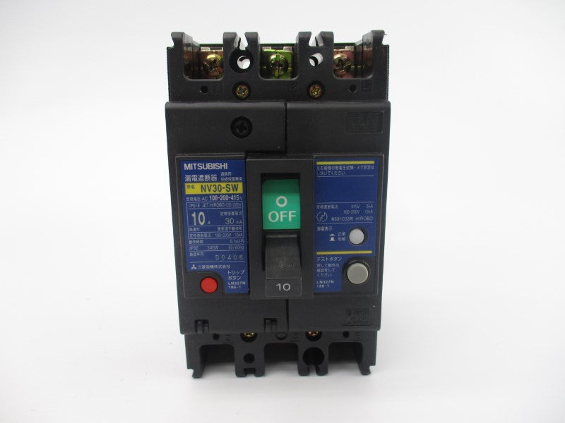 MITSUBISHI NV30-SW3P10A30 100-200-415VAC 10A NSMP