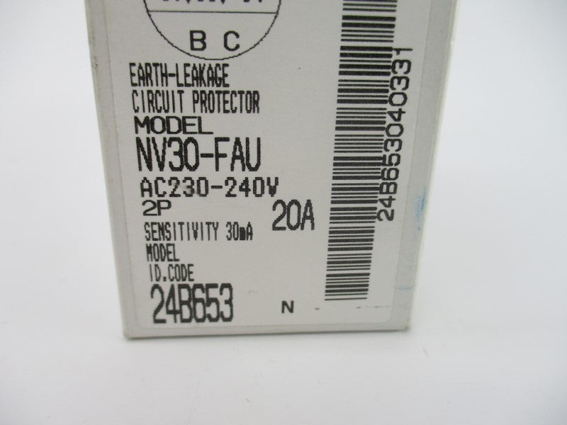MITSUBISHI NV30-FAU2P20A30 230-240VAC 20A NSMP