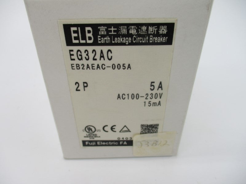 FUJI ELECTRIC EG32AC EB2AEAC-005A 100-230VAC 5A NSMP
