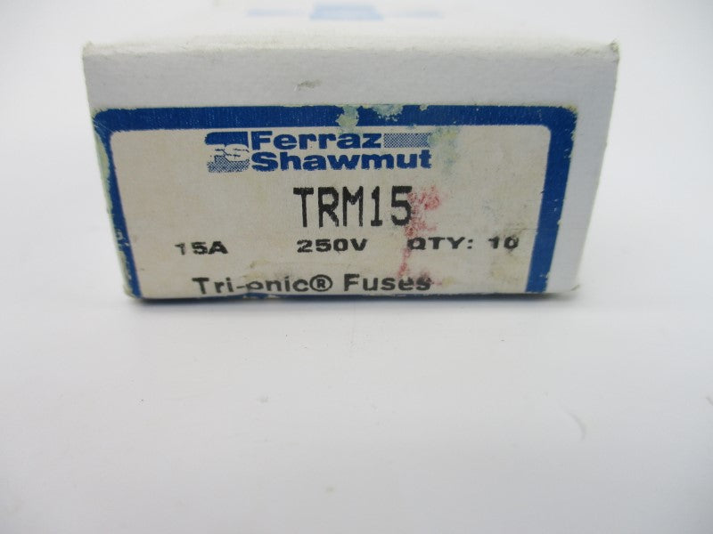 FERRAZ SHAWMUT TRM15 250VAC 15A (PKG OF 10) NSMP