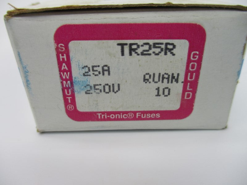 GOULD SHAWMUT TR25R 250VAC 25A (PKG OF 10) NSMP