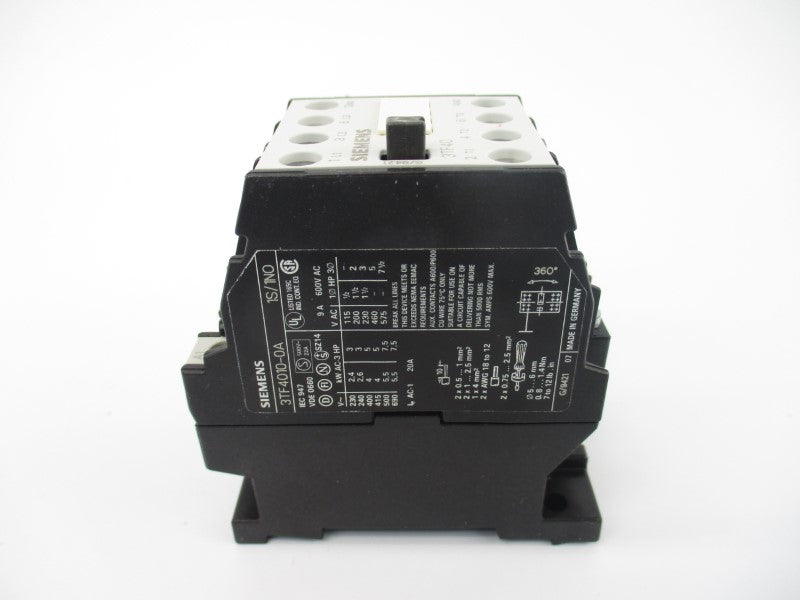 SIEMENS 3TF4010-0AK6 110/120V 20A NSMP