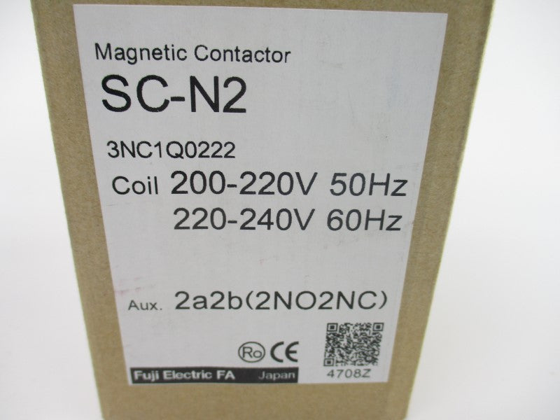 FUJI ELECTRIC SC-N2 3NC1Q0222 200-220/220-240V 60A NSMP